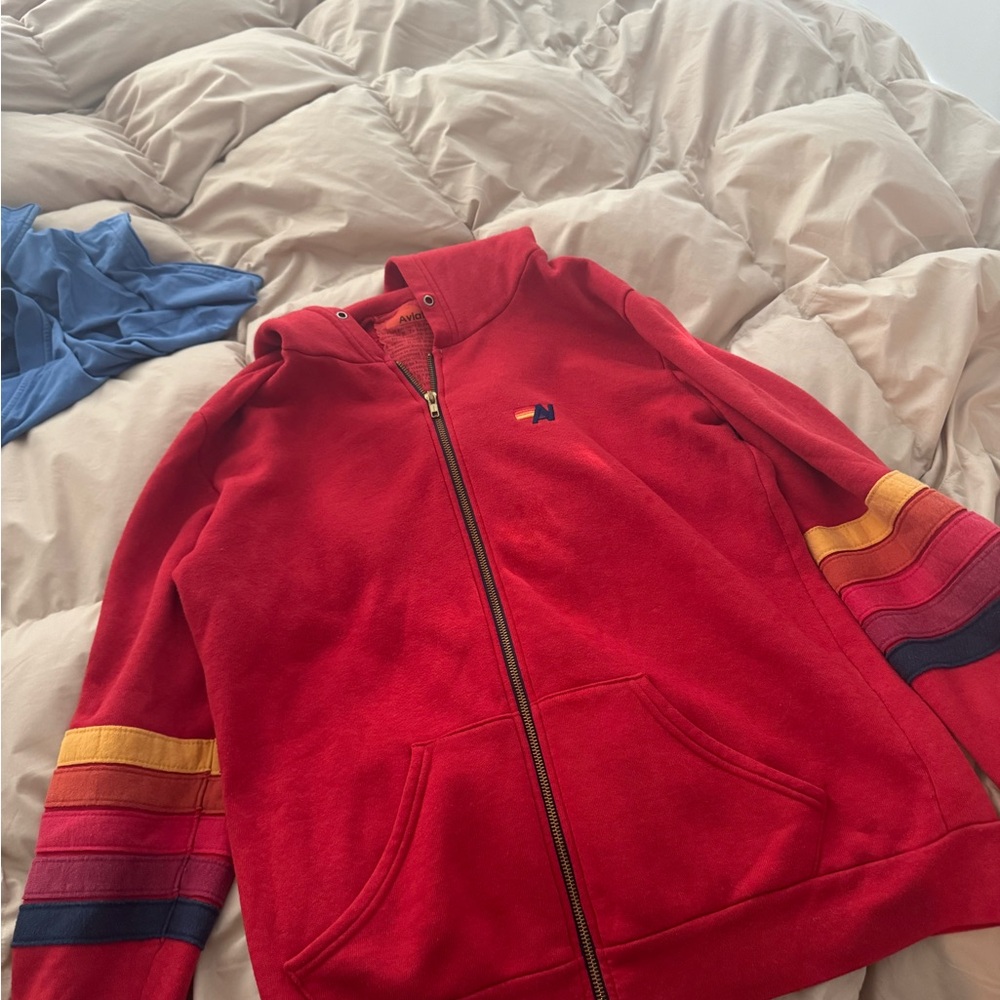 Aviator Nation Vibrant Red Hoodie